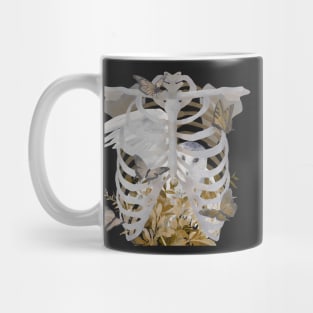 A Captive Audience Orange Gouache Owl Painting Mug